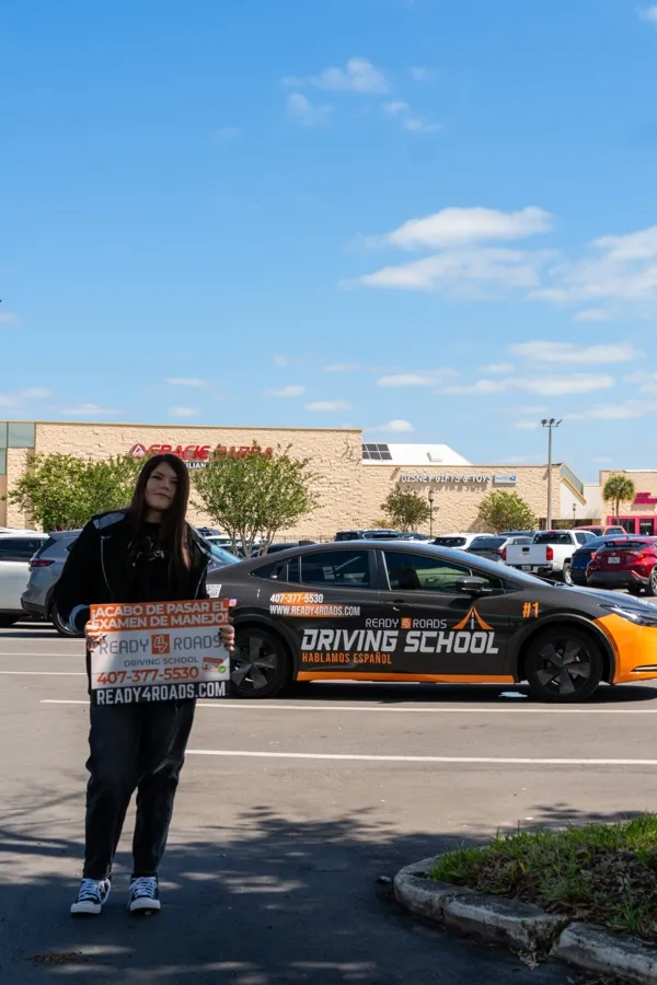 Ready 4 Roads Driving School student after the driving test